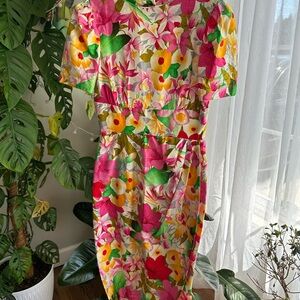 Vintage Rimini Midi Dress Flower Print